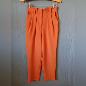 Forever 21 Paperbag Pants Womens Small Orange Contemporary